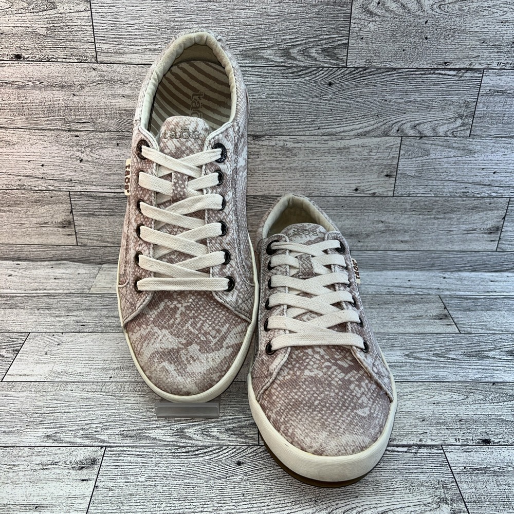 Taos Star STA-12844 Blush Snake Canvas Sneaker Shoes Women Size 8